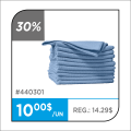 Image sur Chiffons de microfibre - Bleu 14 po - pqt 10